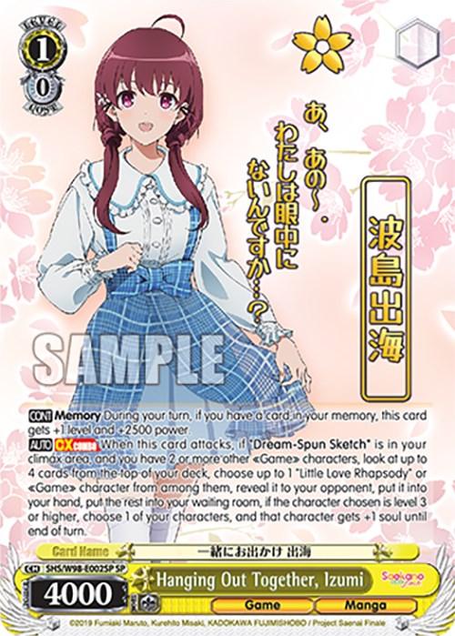 Hanging Out Together, Izumi (SHS/W98-E002SP SP) [Saekano the Movie: Finale] - Josh's Cards