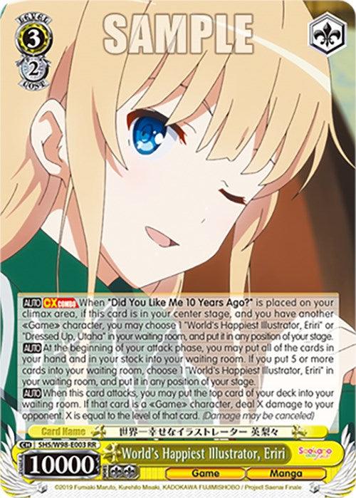 World's Happiest Illustrator, Eriri (SHS/W98-E003 RR) [Saekano the Movie: Finale] - Josh's Cards