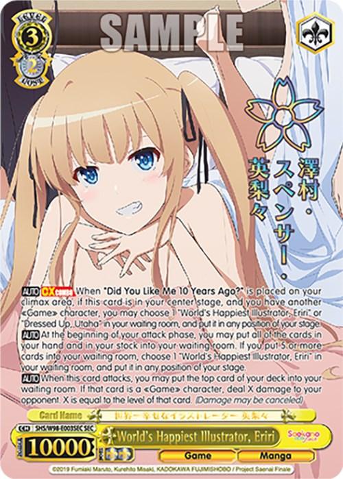 World's Happiest Illustrator, Eriri (SHS/W98-E003SEC SEC) [Saekano the Movie: Finale] - Josh's Cards