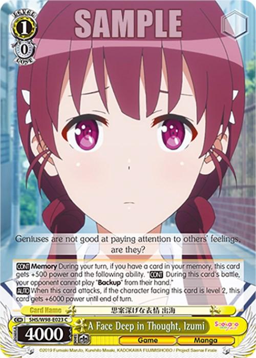 A Face Deep in Thought, Izumi (SHS/W98-E023 C) [Saekano the Movie: Finale] - Josh's Cards