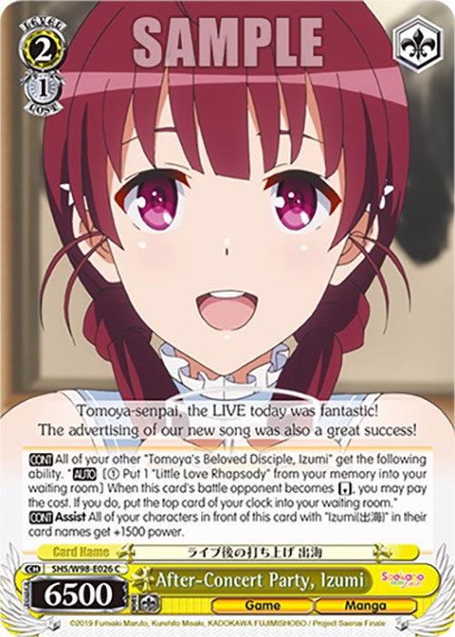 After-Concert Party, Izumi (SHS/W98-E026 C) [Saekano the Movie: Finale] - Josh's Cards
