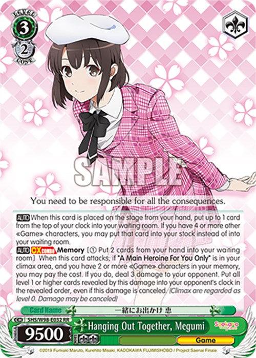 Hanging Out Together, Megumi (SHS/W98-E032 RR) [Saekano the Movie: Finale] - Josh's Cards