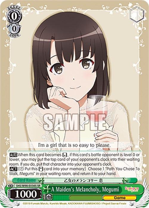 A Maiden's Melancholy, Megumi (SHS/W98-E034S SR) [Saekano the Movie: Finale] - Josh's Cards