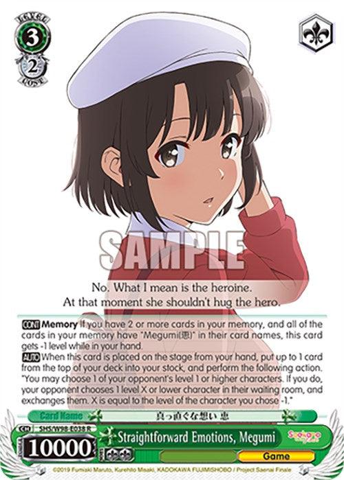 Straightforward Emotions, Megumi (SHS/W98-E038 R) [Saekano the Movie: Finale] - Josh's Cards