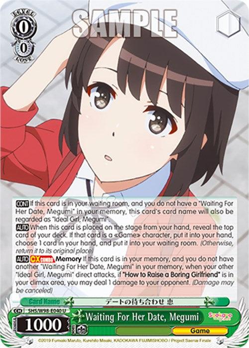 Waiting For Her Date, Megumi (SHS/W98-E040 U) [Saekano the Movie: Finale] - Josh's Cards