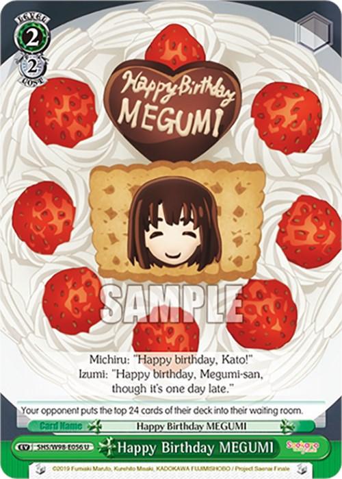 Happy Birthday MEGUMI (SHS/W98-E056 U) [Saekano the Movie: Finale] - Josh's Cards