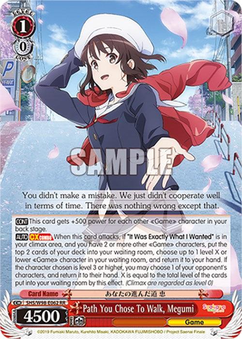 Path You Chose To Walk, Megumi (SHS/W98-E062 RR) [Saekano the Movie: Finale] - Josh's Cards