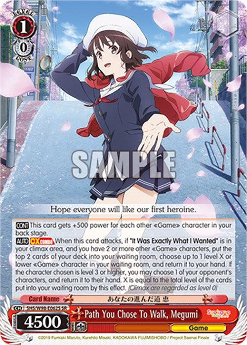 Path You Chose To Walk, Megumi (SHS/W98-E062S SR) [Saekano the Movie: Finale] - Josh's Cards