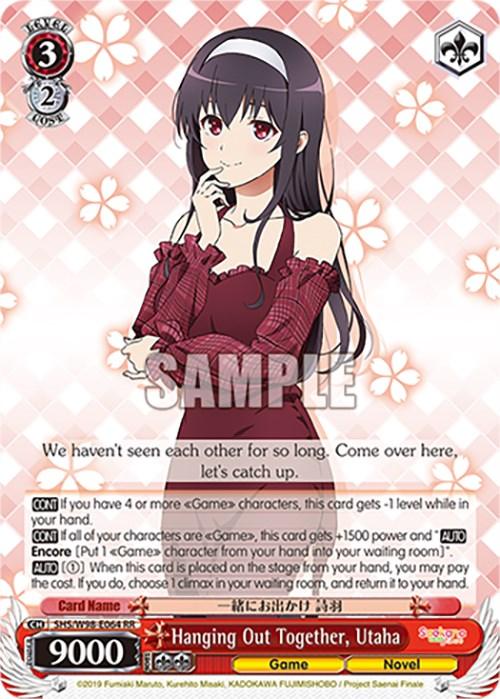 Hanging Out Together, Utaha (SHS/W98-E064 RR) [Saekano the Movie: Finale] - Josh's Cards