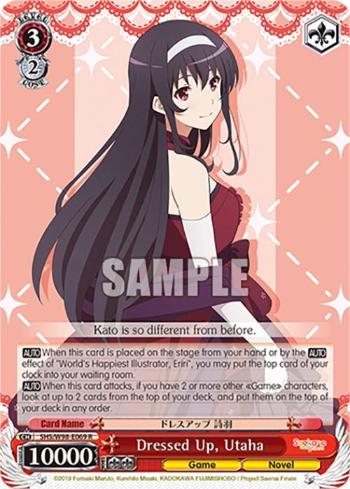 Dressed Up, Utaha (SHS/W98-E069 R) [Saekano the Movie: Finale] - Josh's Cards