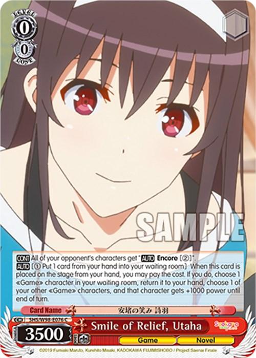 Smile of Relief, Utaha (SHS/W98-E076 C) [Saekano the Movie: Finale] - Josh's Cards
