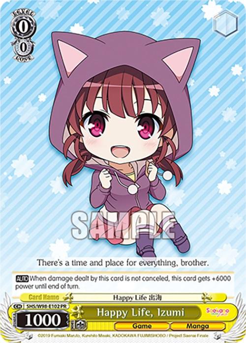 Happy Life, Izumi (SHS/W98-E102 PR) [Saekano the Movie: Finale] - Josh's Cards