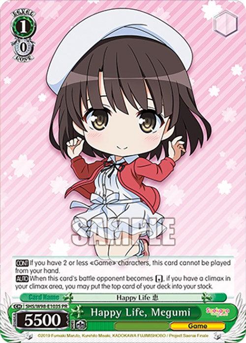 Happy Life, Megumi (SHS/W98-E103S PR) [Saekano the Movie: Finale] - Josh's Cards