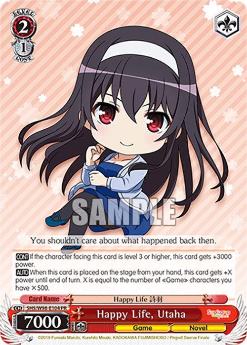 Happy Life, Utaha (SHS/W98-E104 PR) [Saekano the Movie: Finale] - Josh's Cards