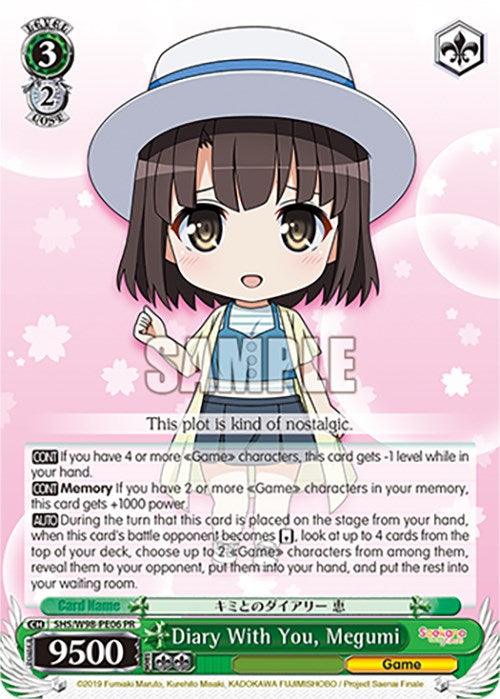 Diary With You, Megumi (SHS/W98-PE06 PR) [Saekano the Movie: Finale] - Josh's Cards