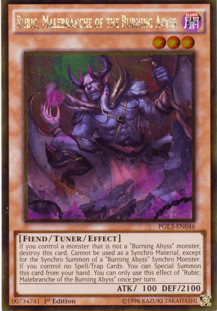 Rubic, Malebranche of the Burning Abyss [PGL3-EN046] Gold Rare - Josh's Cards