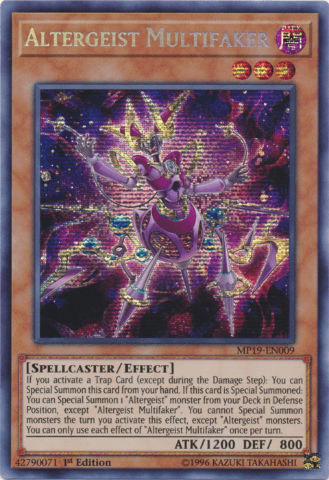 Altergeist Multifaker [MP19-EN009] Prismatic Secret Rare - Josh's Cards