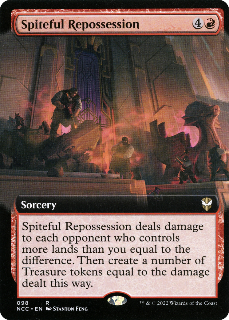 Spiteful Repossession (NCC-098) - New Capenna Commander: (Extended Art)