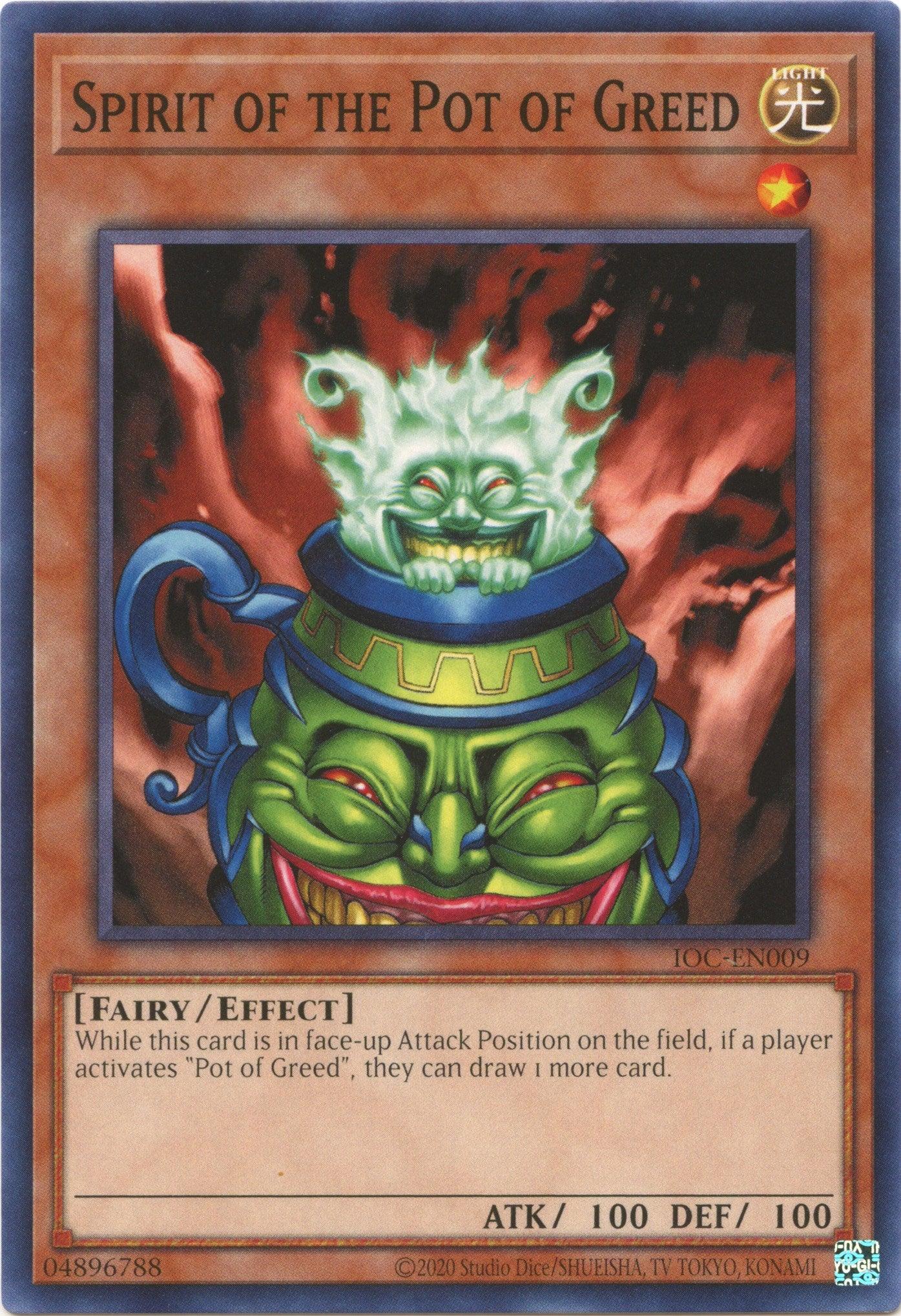 Spirit of the Pot of Greed (25th Anniversary) [IOC-EN009] Common - Josh's Cards