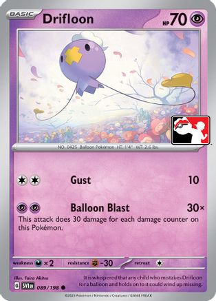 Drifloon 089/198 - Prize Pack Series Cards Holofoil