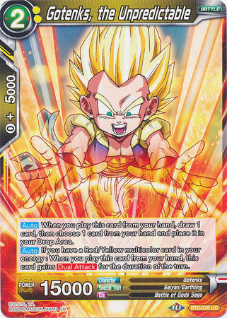 Gotenks, the Unpredictable (BT8-078) [Malicious Machinations] Parallel Foil