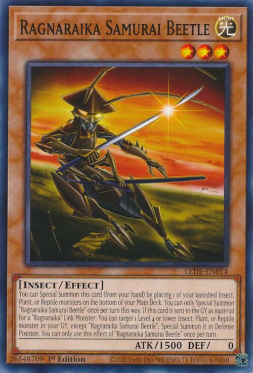 Ragnaraika Samurai Beetle (LEDE-EN014) - Legacy of Destruction 1st Edition