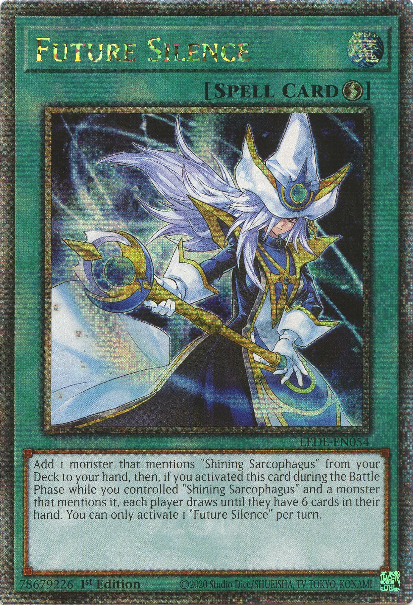 Future Silence (Quarter Century Secret Rare) (LEDE-EN054) - Legacy of Destruction 1st Edition