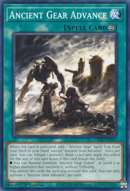 Ancient Gear Advance (LEDE-EN055) - Legacy of Destruction 1st Edition