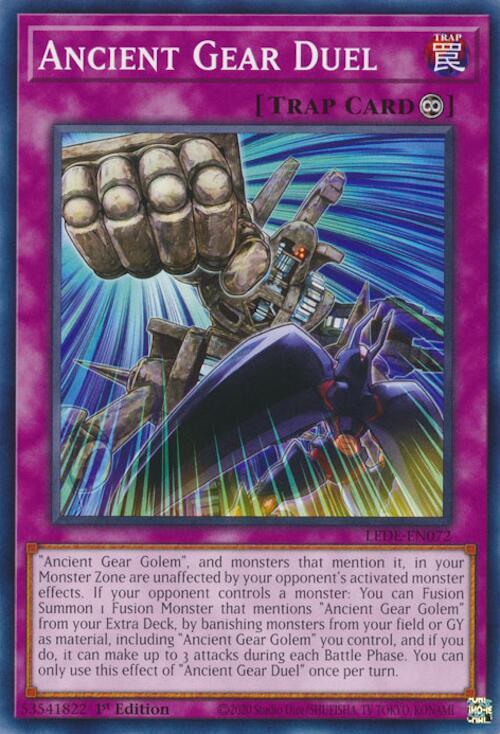 Ancient Gear Duel (LEDE-EN072) - Legacy of Destruction 1st Edition