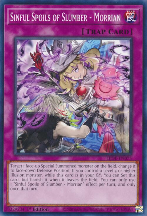 Sinful Spoils of Slumber - Morrian (LEDE-EN075) - Legacy of Destruction 1st Edition