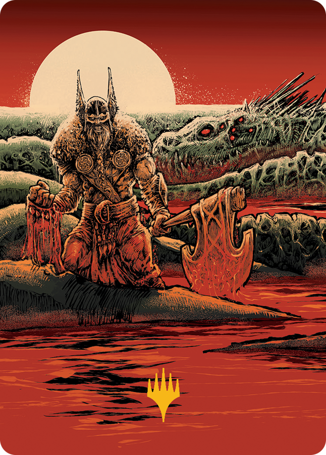 Fynn, the Fangbearer Art Card (Gold-Stamped Signature) [March of the Machine Art Series] Foil