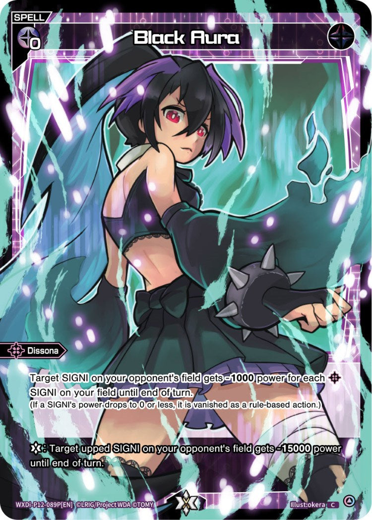 Black Aura (Parallel Foil) (WXDi-P12-089P[EN]) [Dissonance Diva]