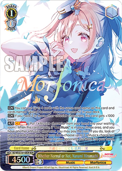 Whether Normal or Not, Nanami Hiromachi (BDR) (BD/WE42-E016BDR BDR) - BanG Dream! Girls Band Party! Countdown Collection Premium Booster