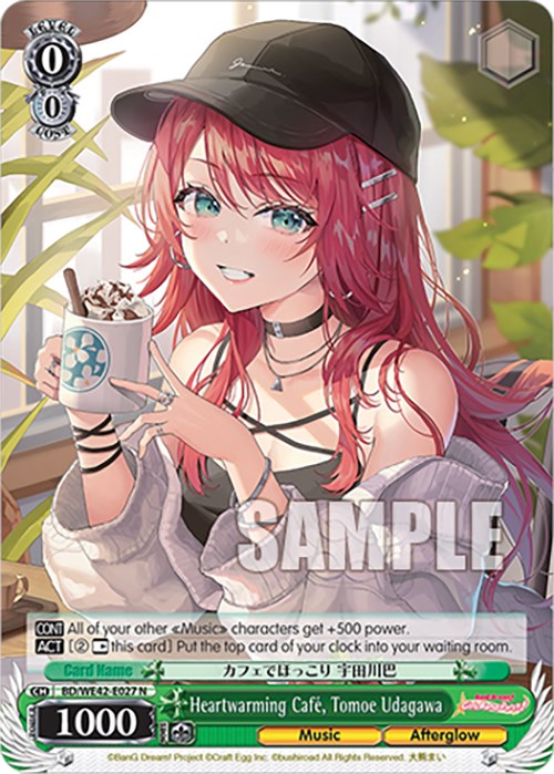 Heartwarming Cafe, Tomoe Udagawa (BD/WE42-E027 N) - BanG Dream! Girls Band Party! Countdown Collection Premium Booster
