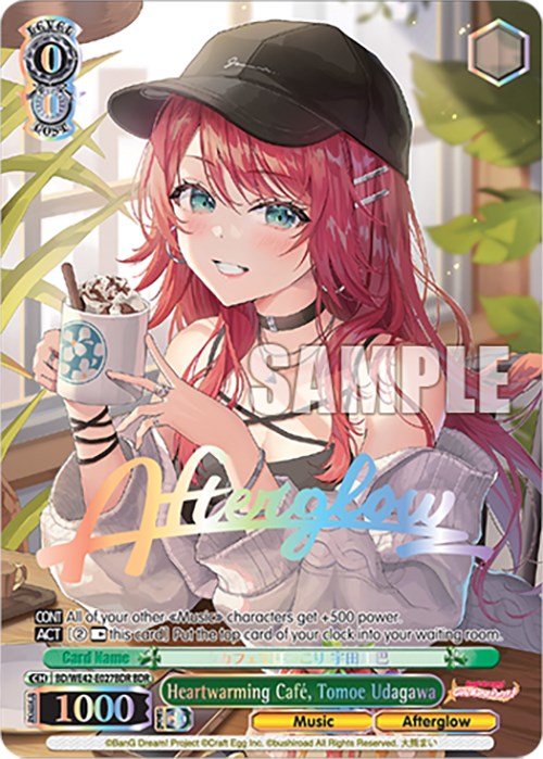 Heartwarming Cafe, Tomoe Udagawa (BDR) (BD/WE42-E027BDR BDR) - BanG Dream! Girls Band Party! Countdown Collection Premium Booster