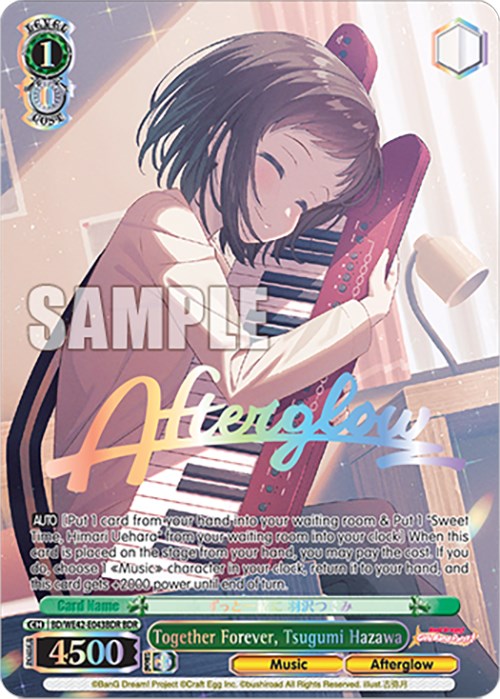Together Forever, Tsugumi Hazawa (BDR) (BD/WE42-E043BDR BDR) - BanG Dream! Girls Band Party! Countdown Collection Premium Booster