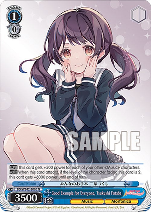 Good Example for Everyone, Tsukushi Futaba (BD/WE42-E086 N) - BanG Dream! Girls Band Party! Countdown Collection Premium Booster