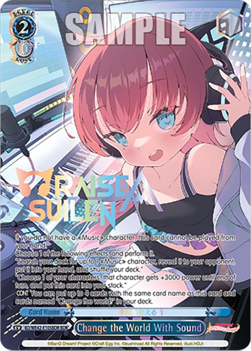 Change the World With Sound (BDR) (BD/WE42-E105BDR BDR) - BanG Dream! Girls Band Party! Countdown Collection Premium Booster