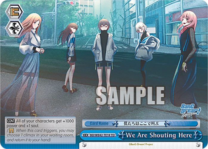 We Are Shouting Here (BD/WE42-TE18 TD) - BanG Dream! Girls Band Party! Countdown Collection Premium Booster