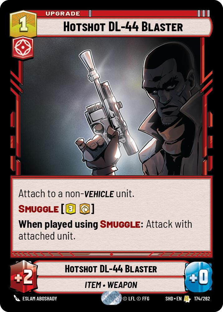 Hotshot DL-44 Blaster (174/262) - Shadows of the Galaxy