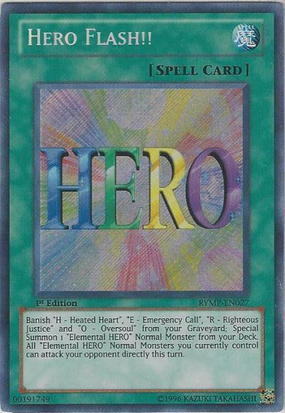 Hero Flash!! [RYMP-EN027] Secret Rare - Josh's Cards