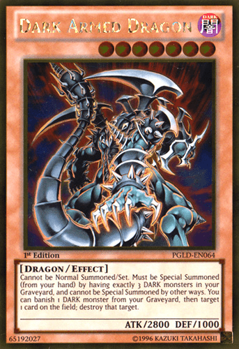 Dark Armed Dragon [PGLD-EN064] Gold Rare - Josh's Cards