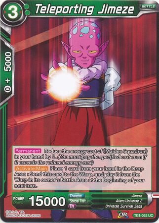 Teleporting Jimeze (TB1-062) [The Tournament of Power] Parallel Foil