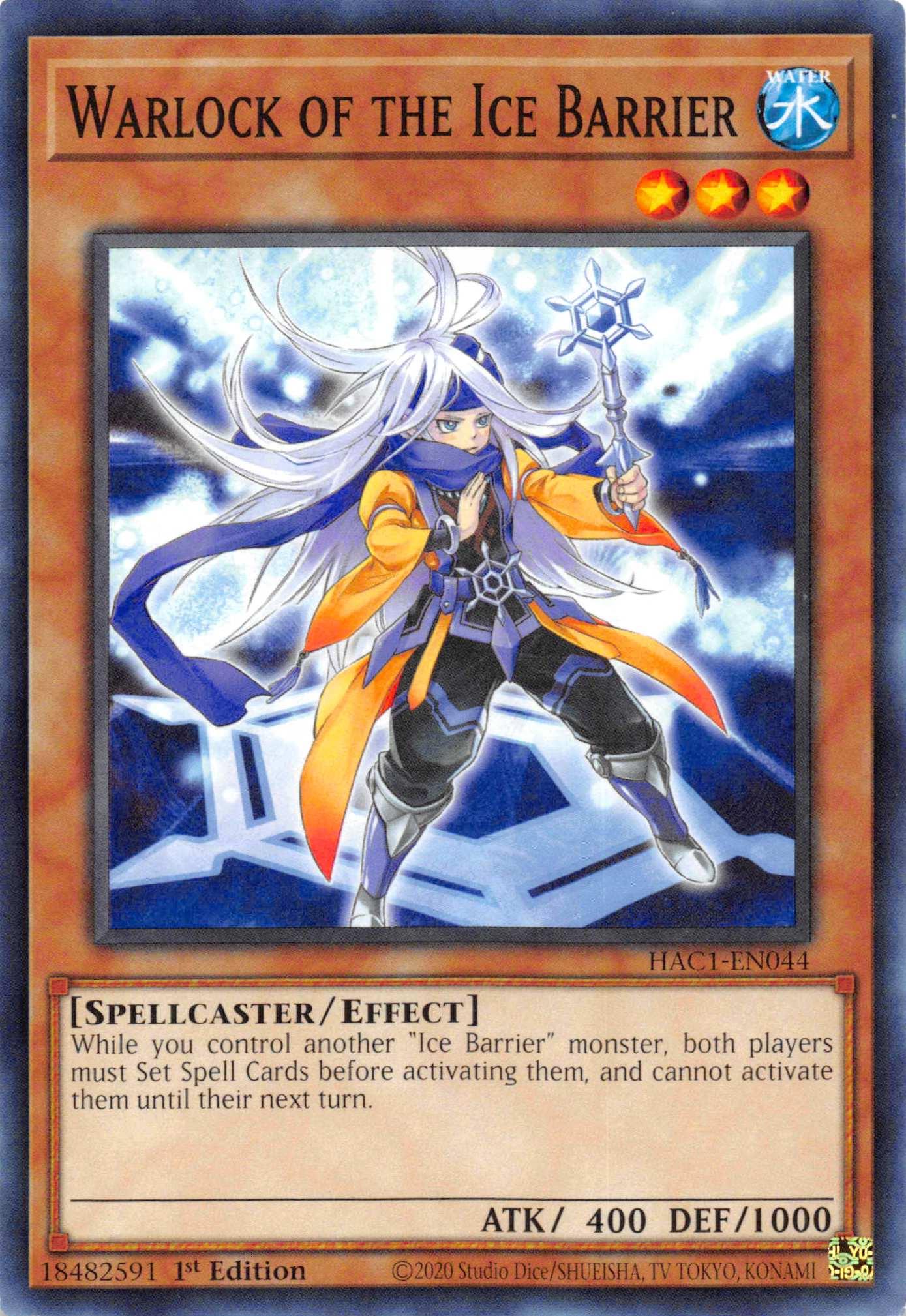 Warlock of the Ice Barrier [HAC1-EN044] Common - Josh's Cards