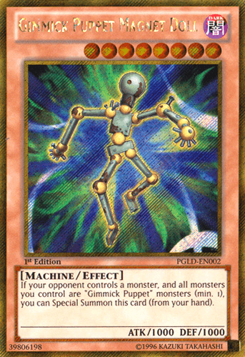 Gimmick Puppet Magnet Doll [PGLD-EN002] Gold Secret Rare - Josh's Cards