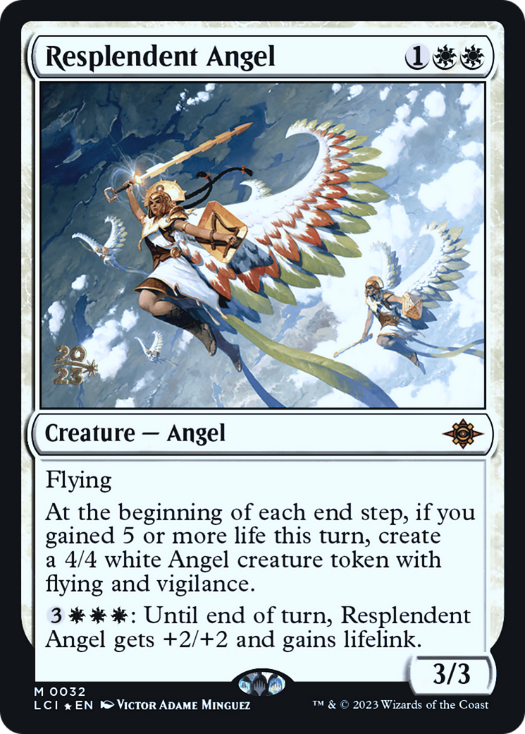 Resplendent Angel (PRE-032) - The Lost Caverns of Ixalan Promos Foil