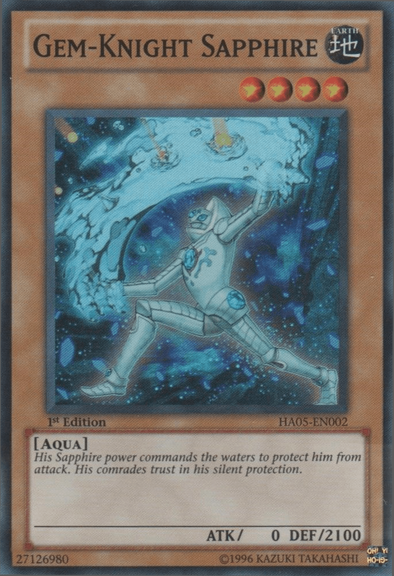 Gem-Knight Sapphire [HA05-EN002] Super Rare - Josh's Cards
