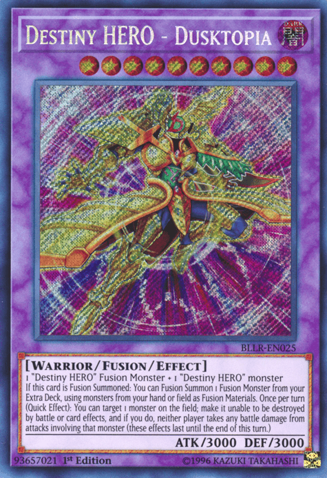 Destiny Hero - Dusktopia [BLLR-EN025] Secret Rare - Josh's Cards