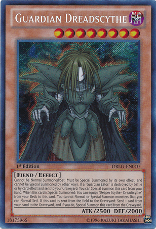 Guardian Dreadscythe [DRLG-EN010] Secret Rare - Josh's Cards