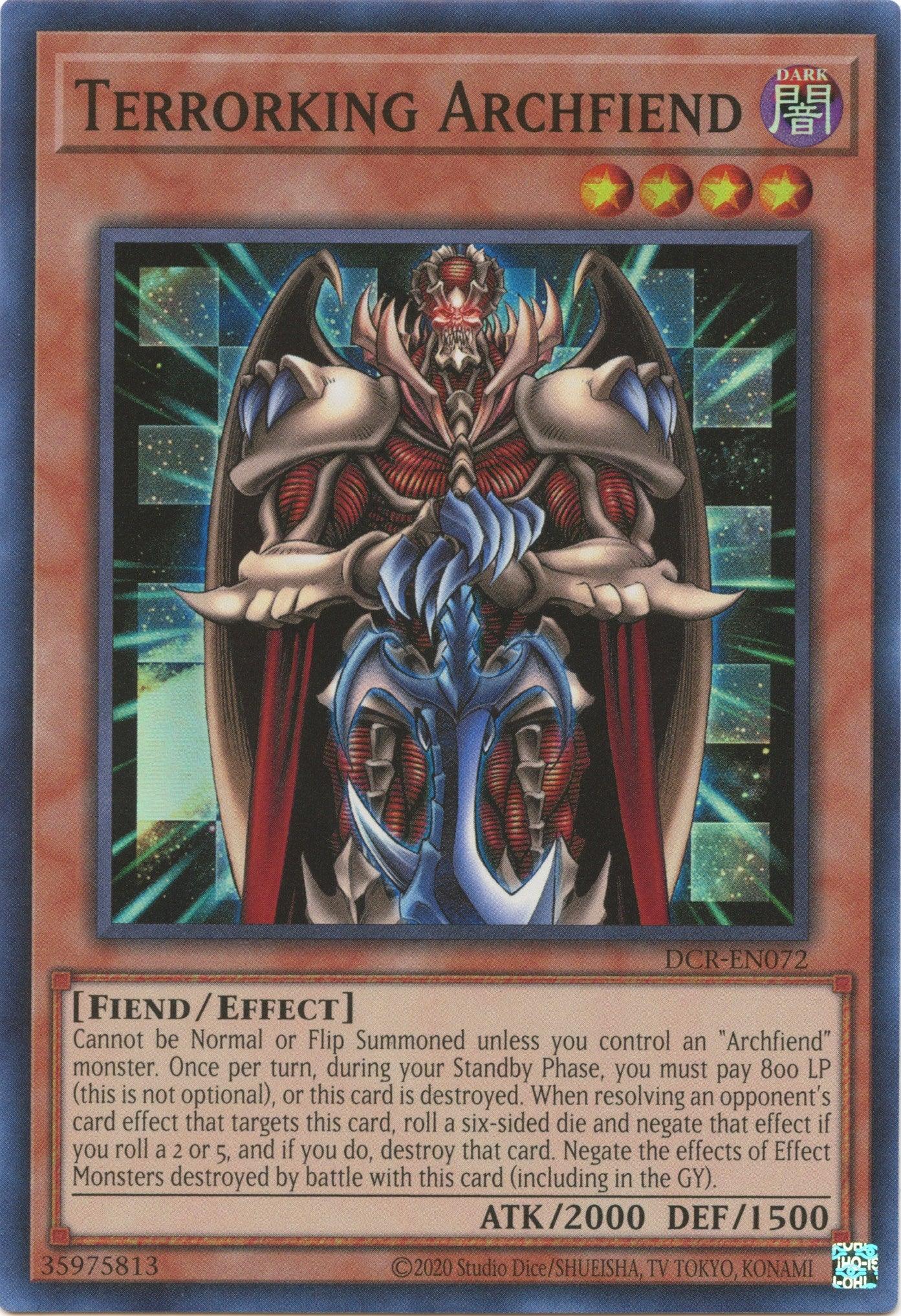 Terrorking Archfiend (25th Anniversary) [DCR-EN072] Super Rare - Josh's Cards